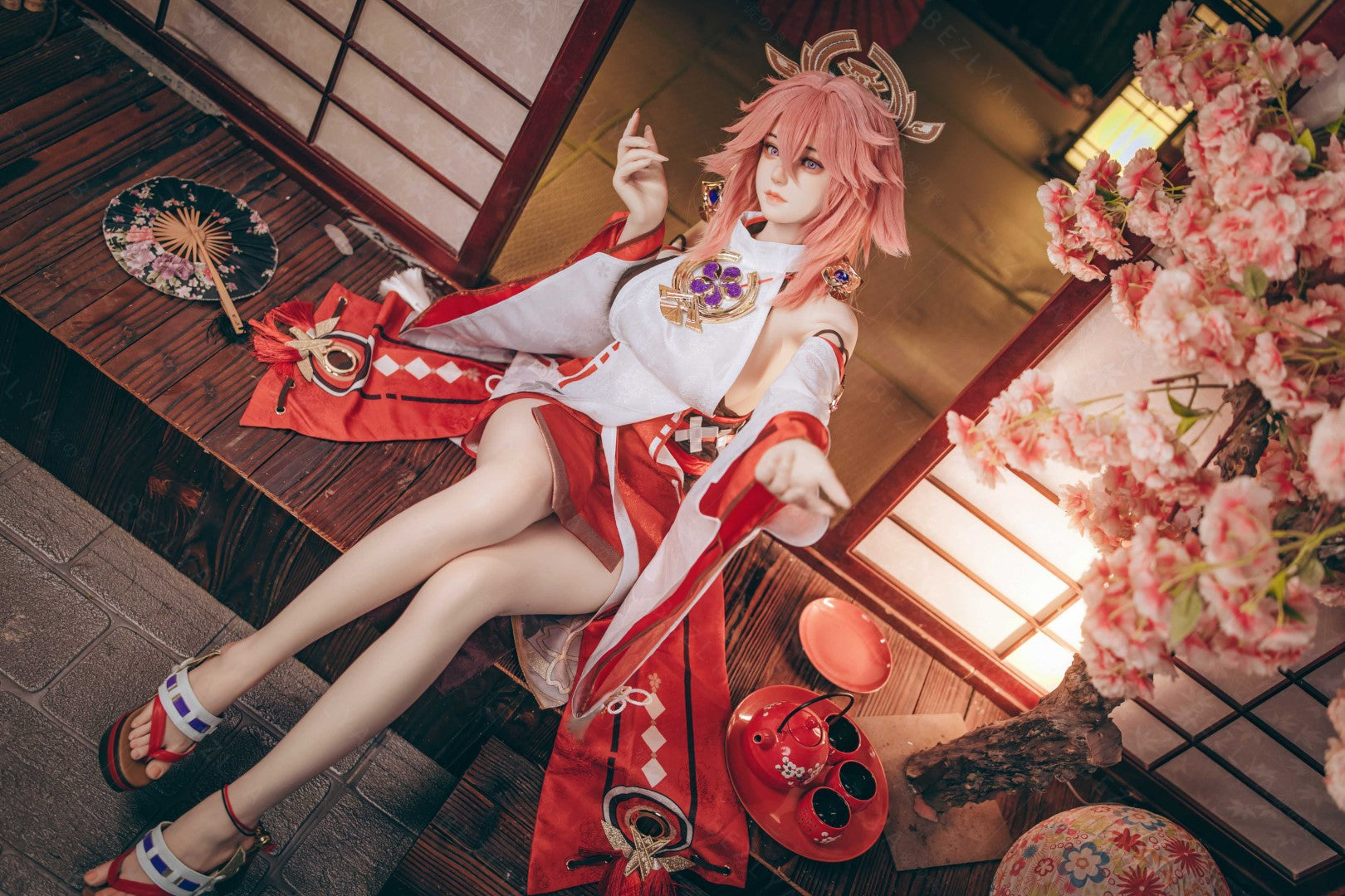 Yae miko sexpuppe (Bezlya Doll 155 cm e-cup 2.2CF Silikon)