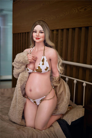Rose pregnant sex doll (Irontech Doll 158cm D-cup S3 silicone)