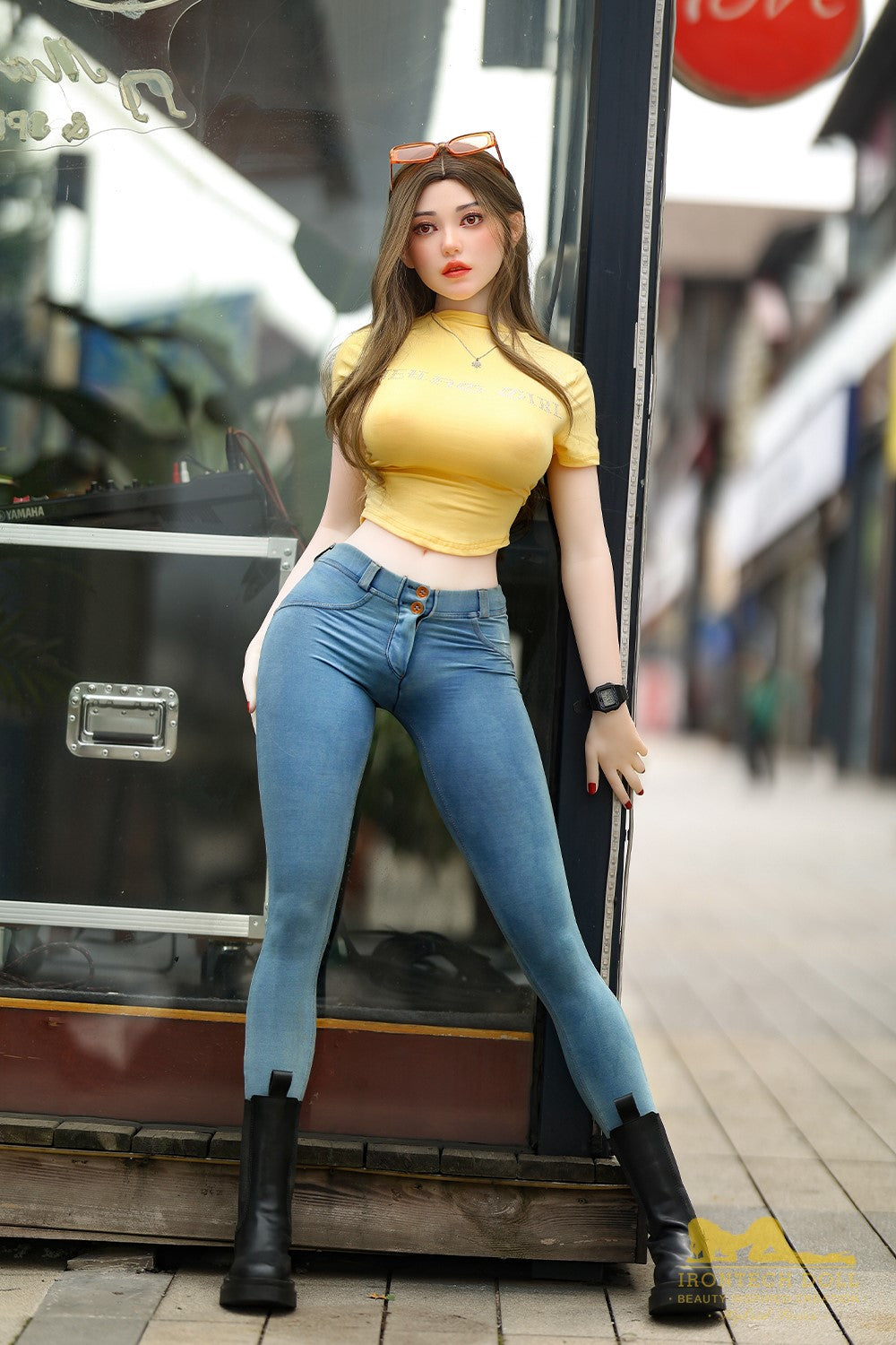 Eileen sexpuppe (Irontech Doll 159cm G-cup S40 TPE+Silikon)