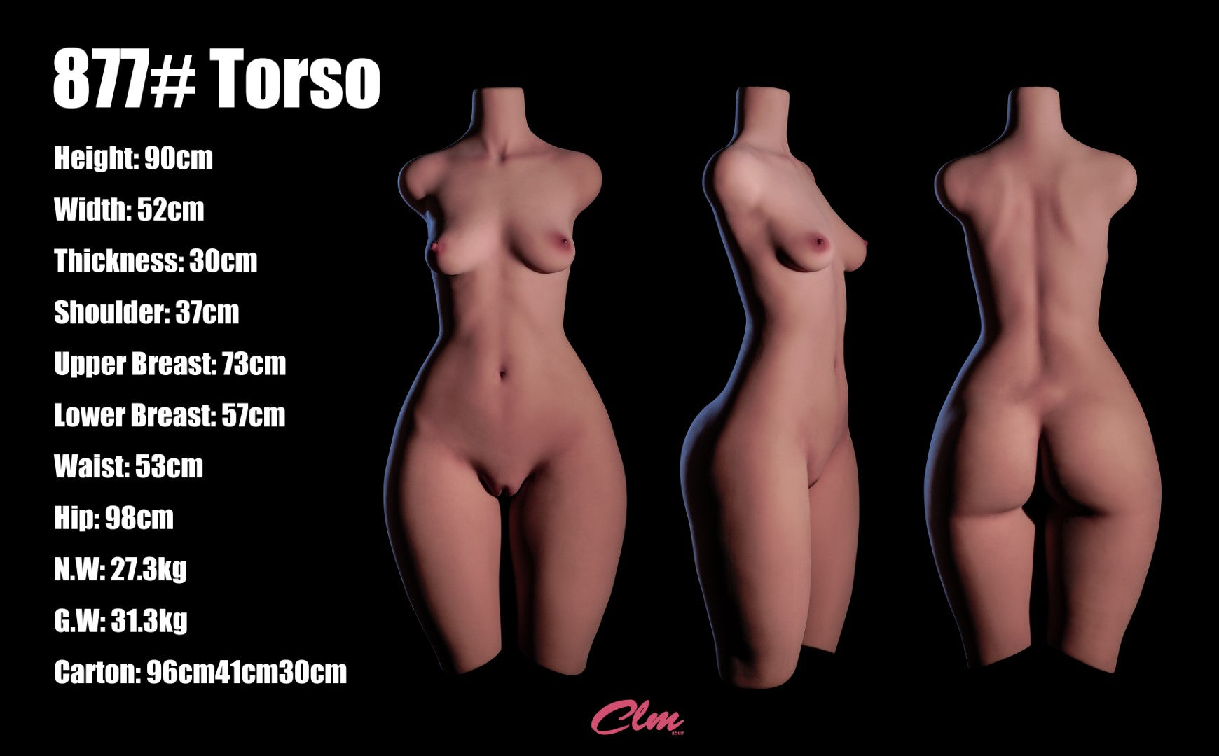 Maslan Torso sexpuppe (Climax Doll Classic 90 cm a-cup Tpe)