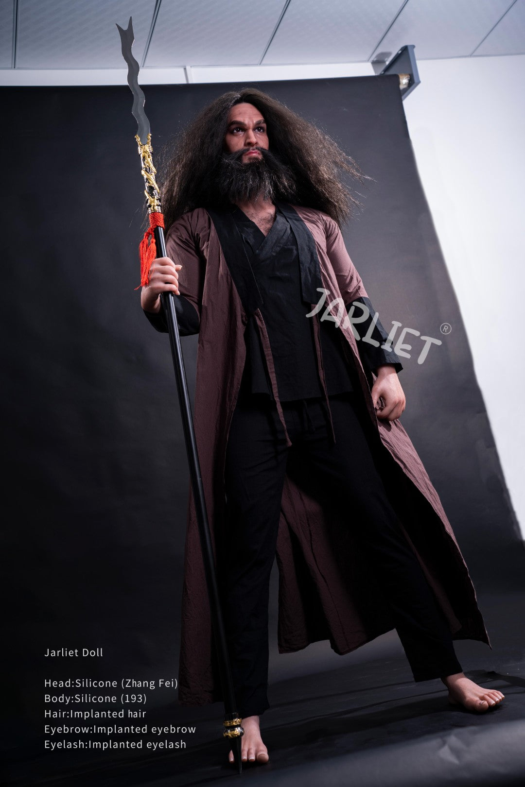 Männlich sexpuppe Zhang Fei von Jarliet - 193 cm realistische Puppe mit Muskelkörper