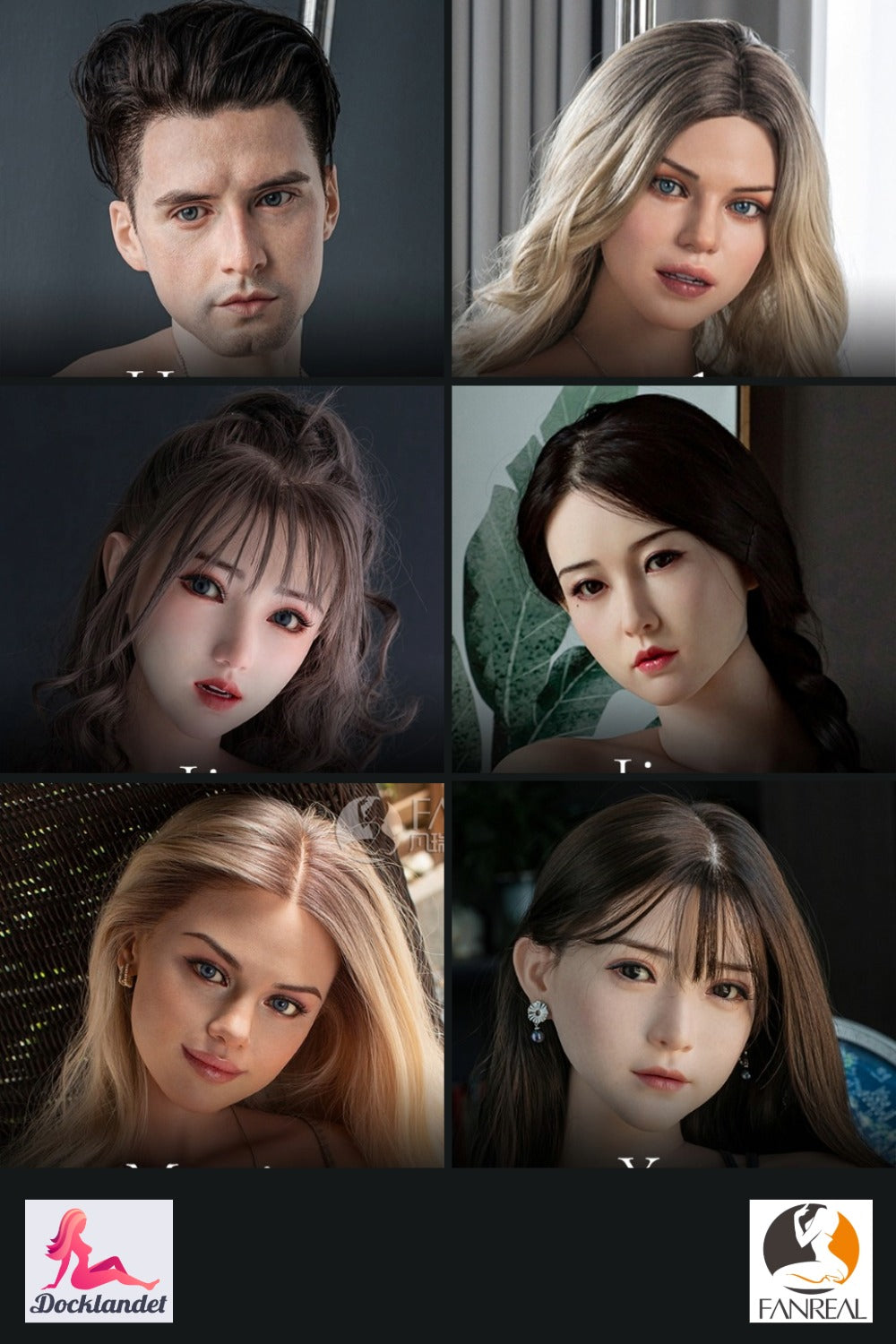 Zusätzlicher Kopf (Fanreal Doll Silicone Original)