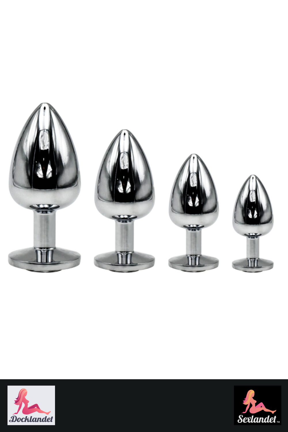Buttplug in Aluminum - Set of 4 Sizes