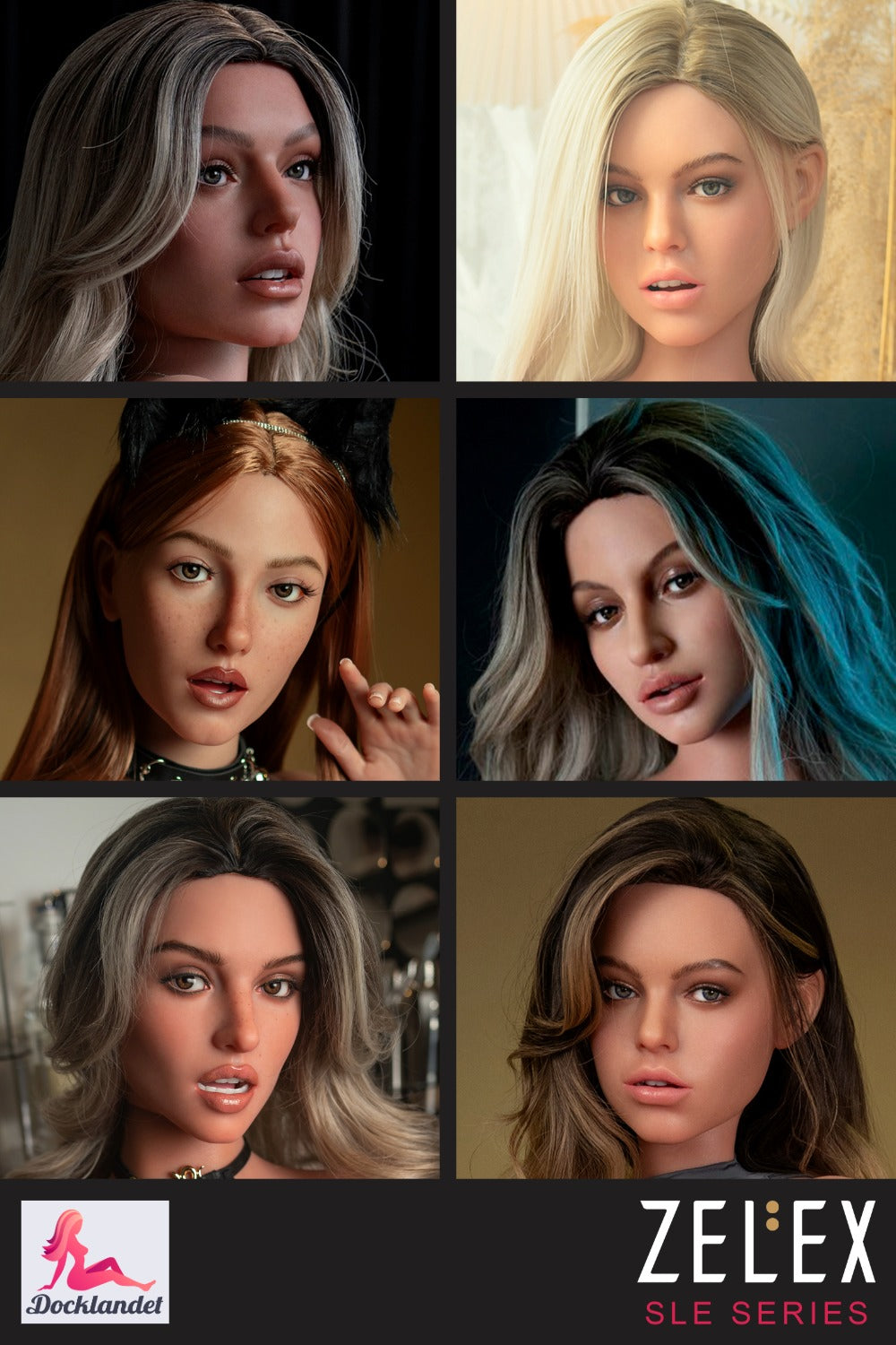 Zusätzlicher Kopf (Zelex Doll Sle Silicon Original)