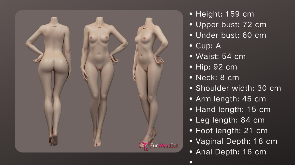 Hinata Sex doll (FunWest Doll 159cm A-cup #041S silicone)