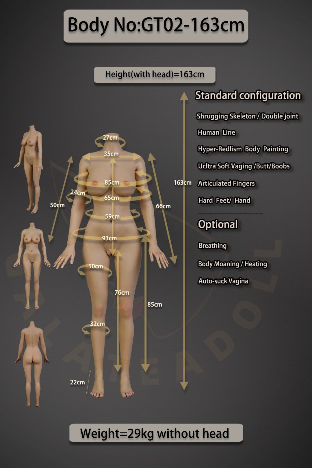 Mariana Sex doll (Galatea Doll 163cm D-cup #061 silicone)