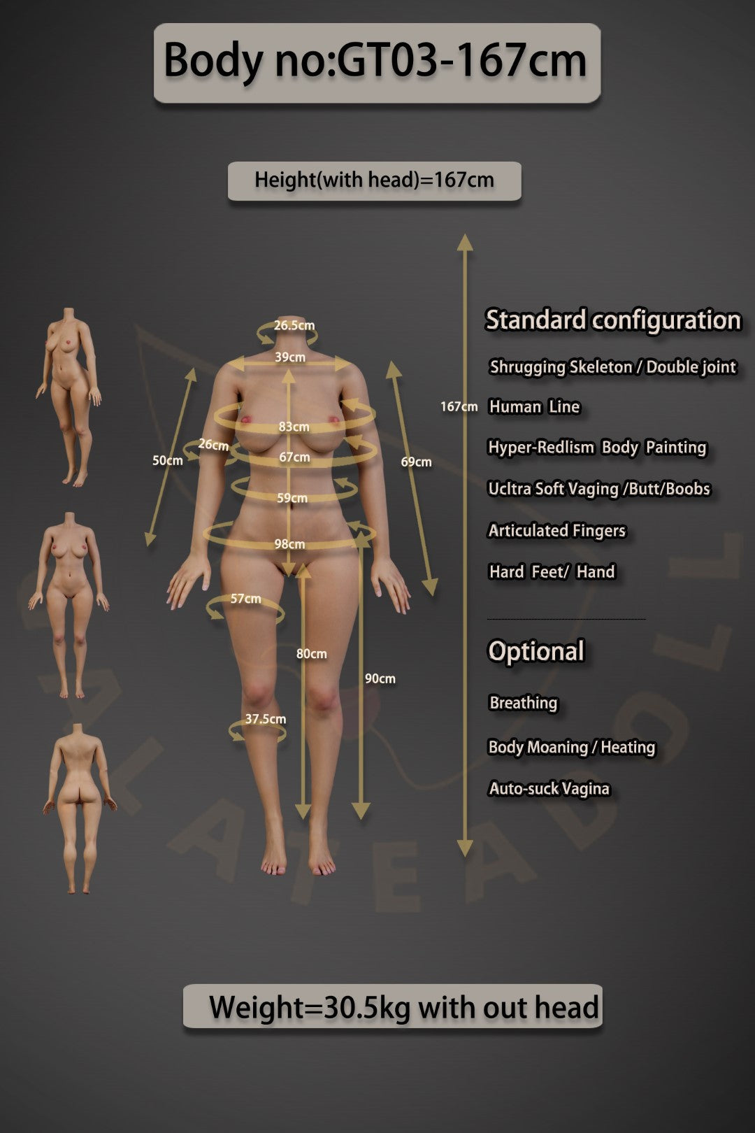 Hailey sexpuppe (Galatea Doll 167cm D-cup #059 Silikon)