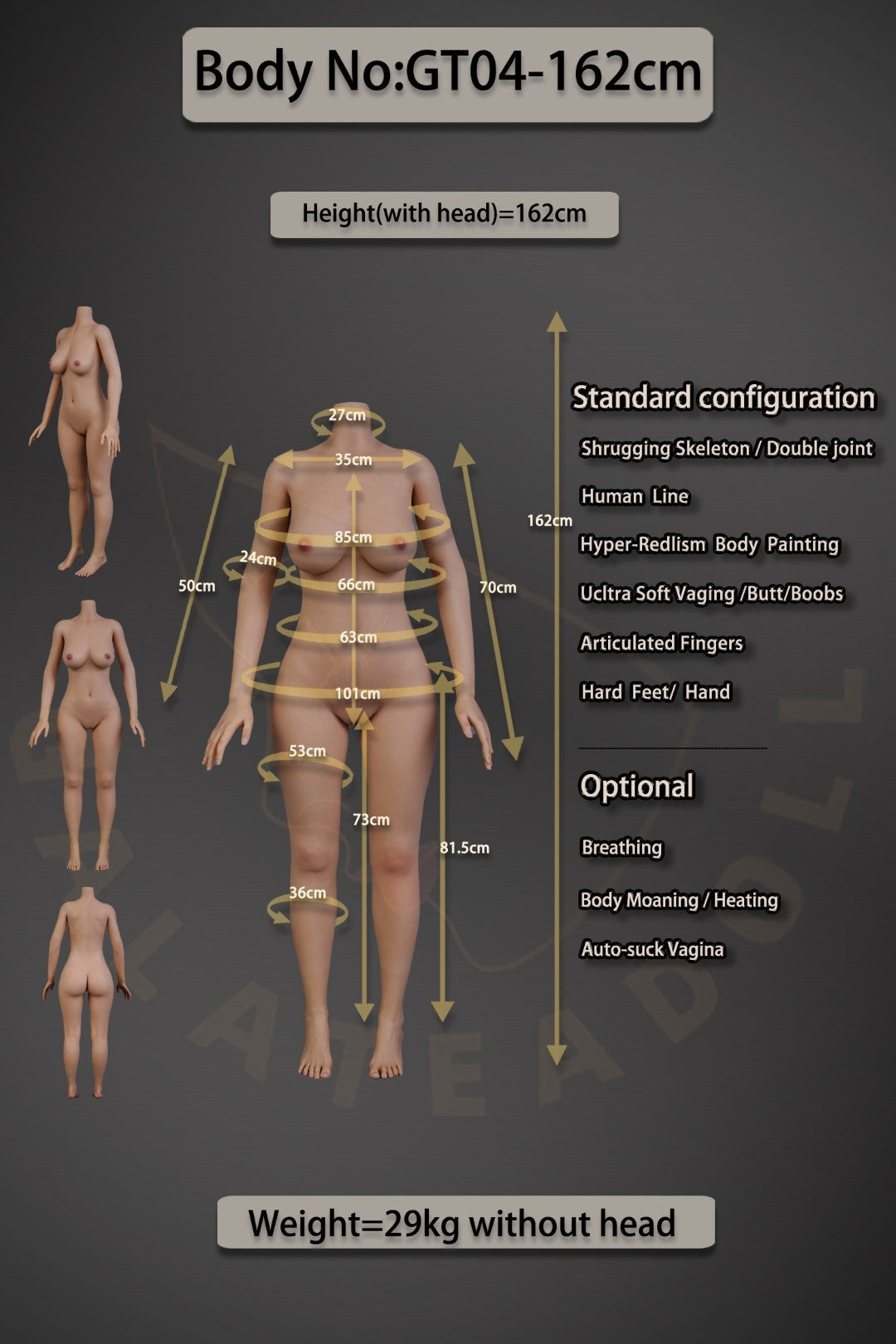 Krystal Sex doll (Galatea Doll 162cm C-cup #051 silicone)