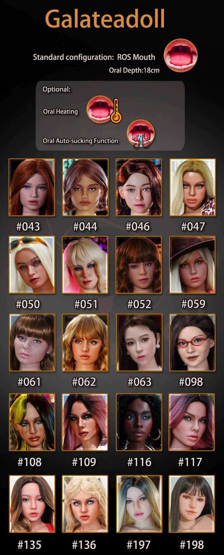 Zusätzlicher Kopf (Galatea Doll Silikon Original)