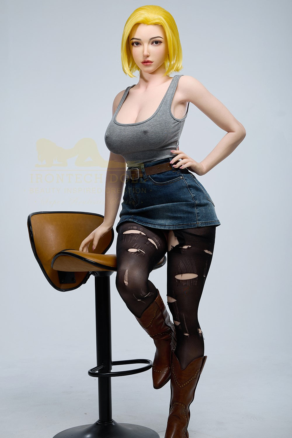 Joline Android 18 sexpuppe (Irontech Doll 159cm G-cup S41 Silikon)