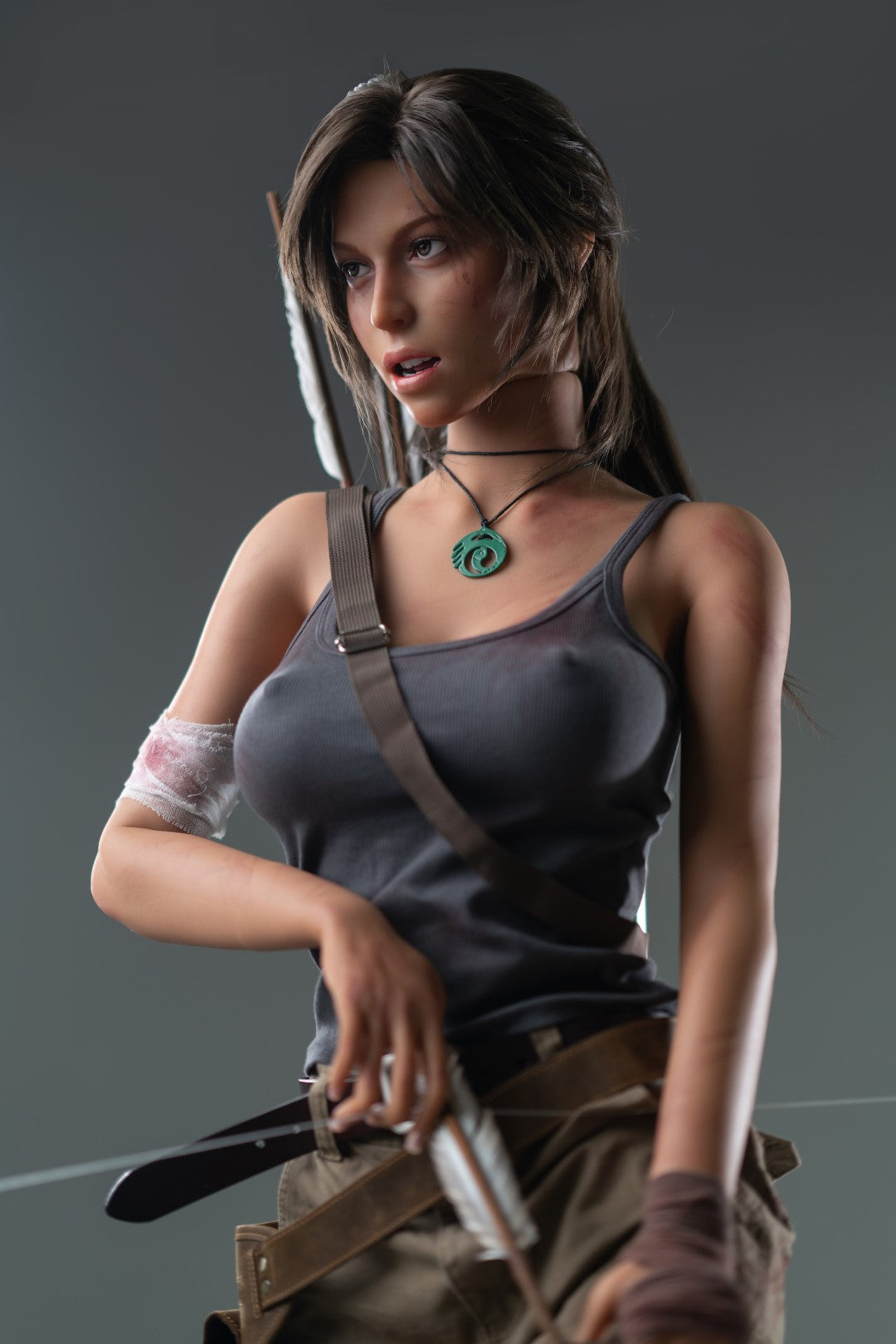 Lara Croft sexpuppe (Game Lady 166cm E-cup Nr.20 Silikon)