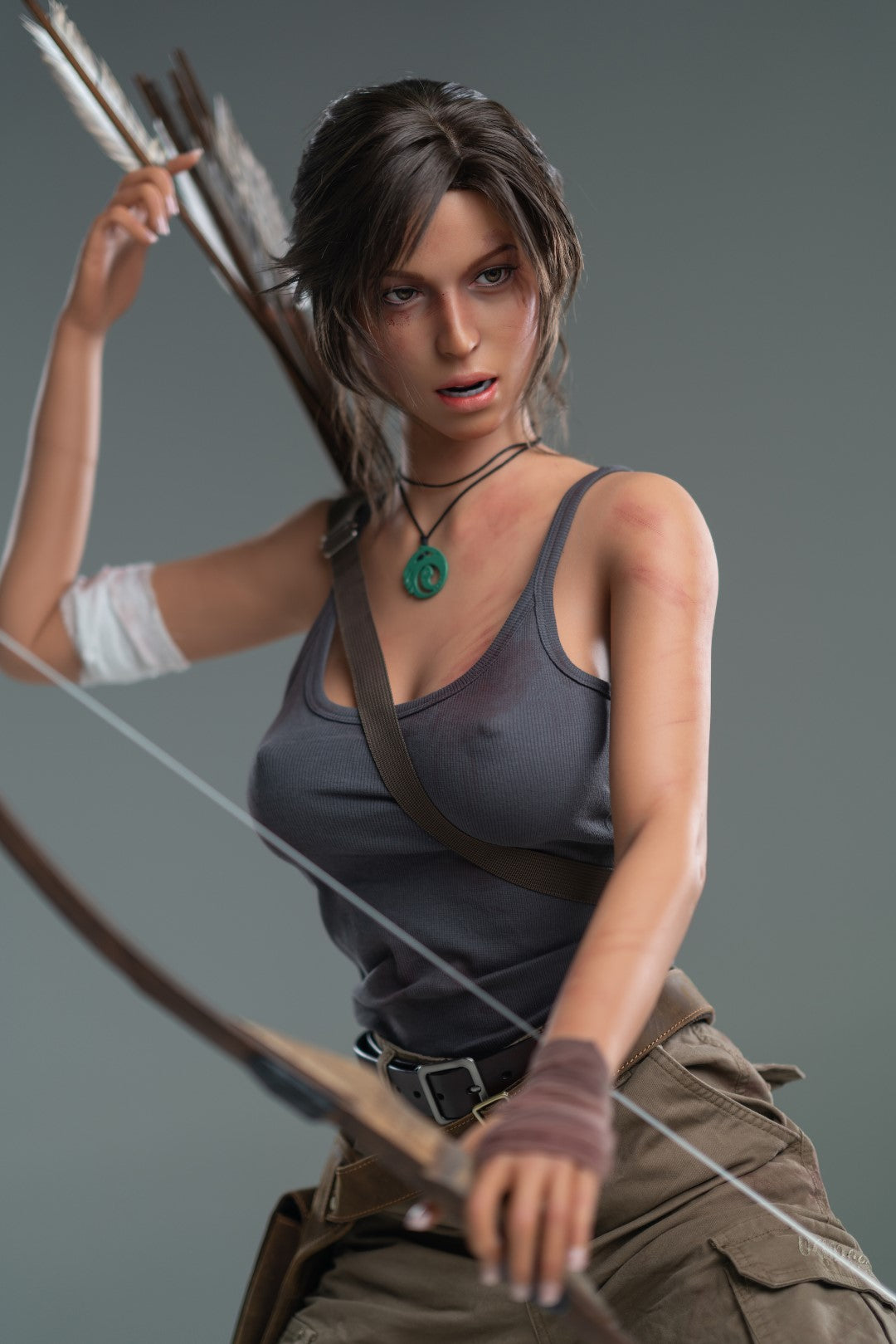 Lara Croft sexpuppe (Game Lady 166cm E-cup Nr.20 Silikon)