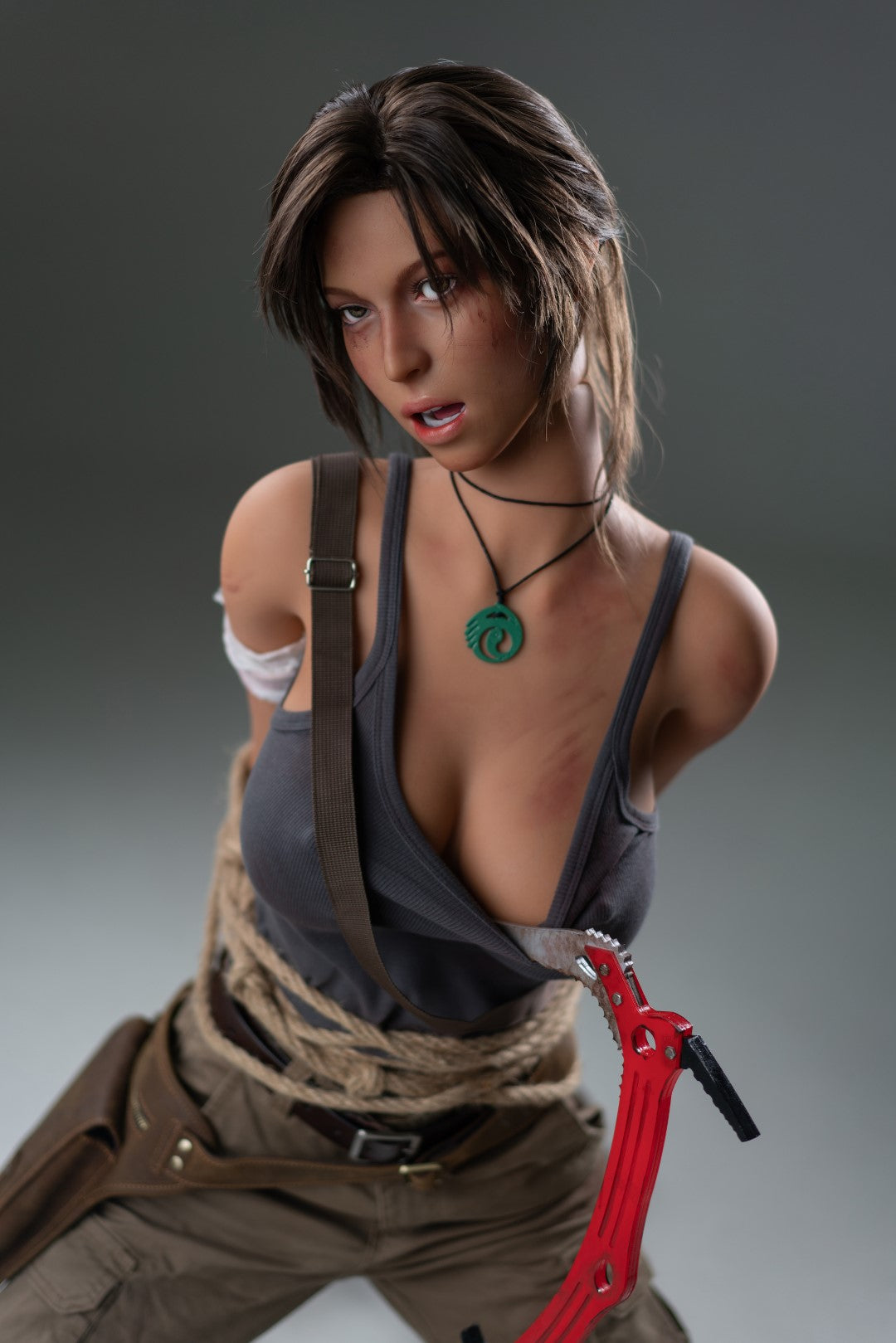 Lara Croft sexpuppe (Game Lady 166cm E-cup Nr.20 Silikon)