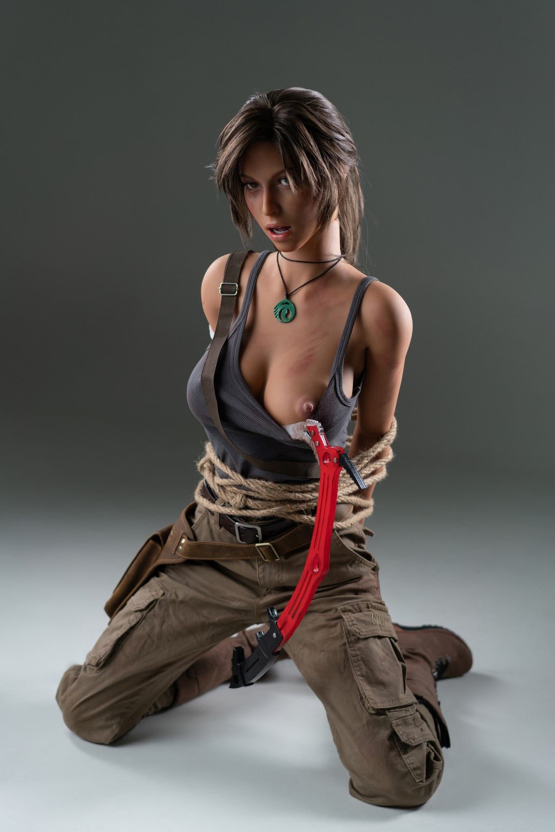 Lara Croft sexpuppe (Game Lady 166cm E-cup Nr.20 Silikon)