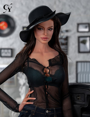 Scarlett Sexdocka (TOP CYDOLL 170cm D-kupa TPE+Silikon)