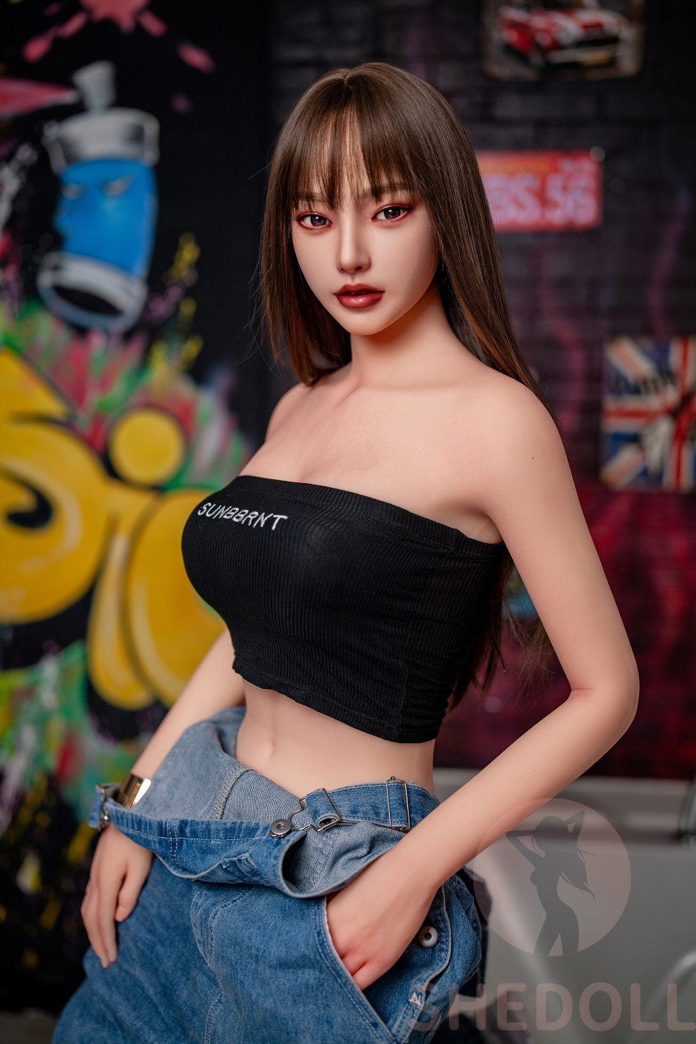 Beryll sexpuppe (SHEDOLL 158 cm C-cup #SH004 TPE+Silikon)
