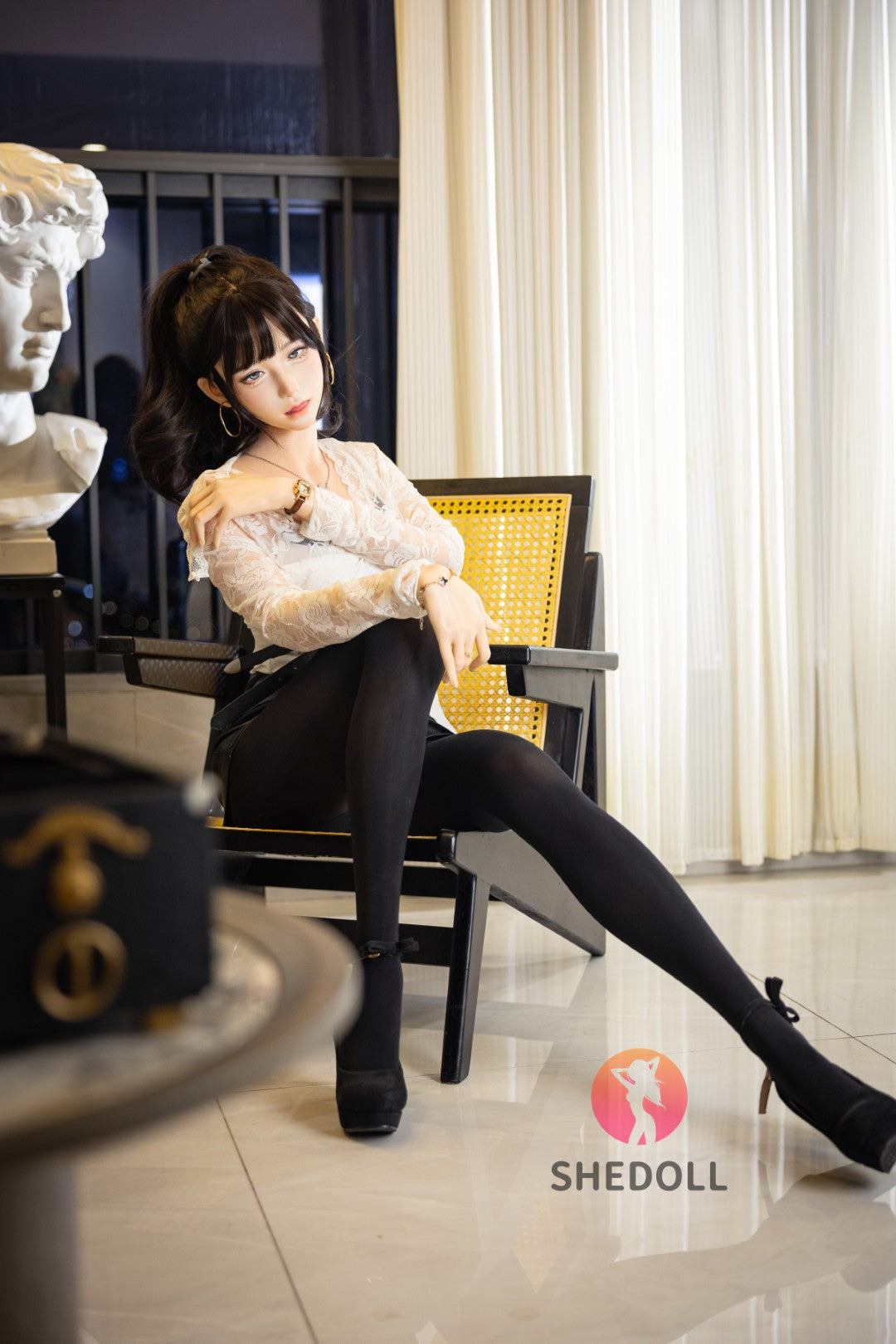 Lina sexpuppe (SHEDOLL 152 cm a-cup #SH202 2.0 Silikon)