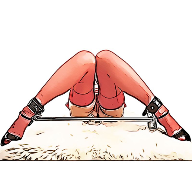 BDSM -Sex -Set mit Handschellen, Fußbalken und Metallrahmen - einstellbares Bondage -Kit für Paare
