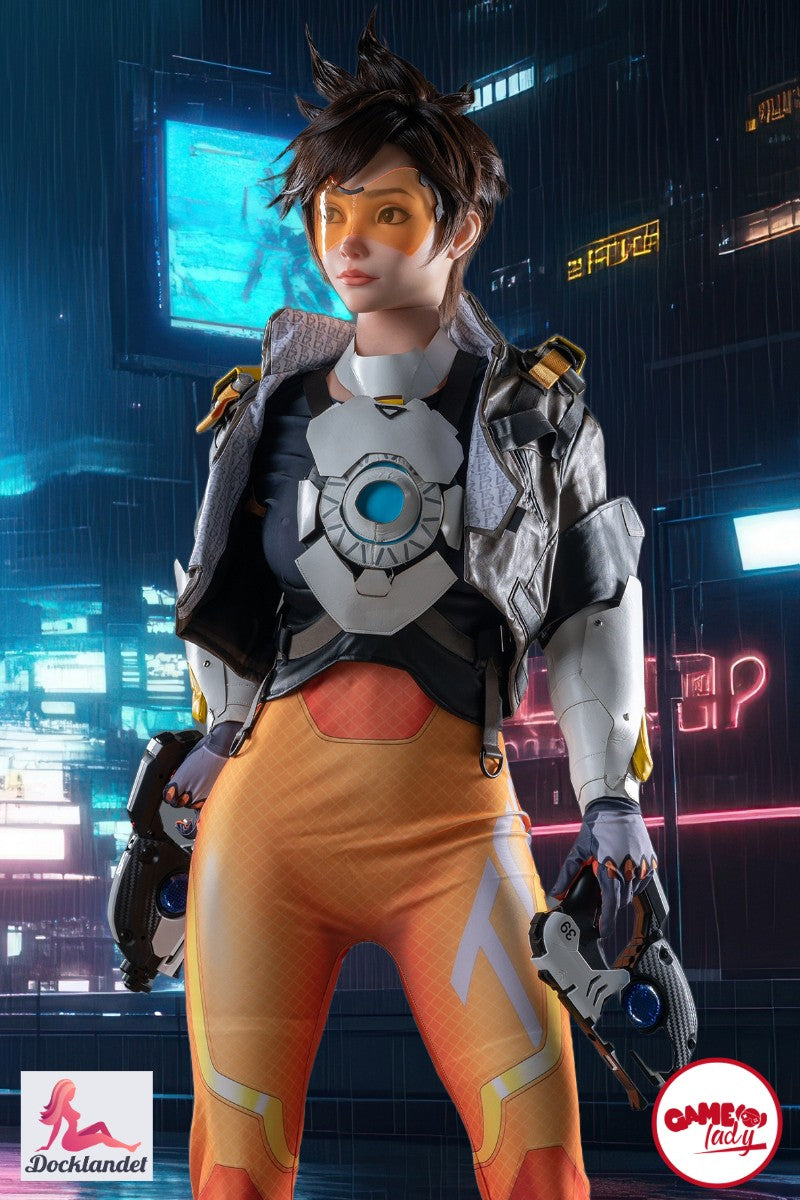 Tracer sexpuppe (Game Lady 167cm D-cup Nr.29-1 Silikon)