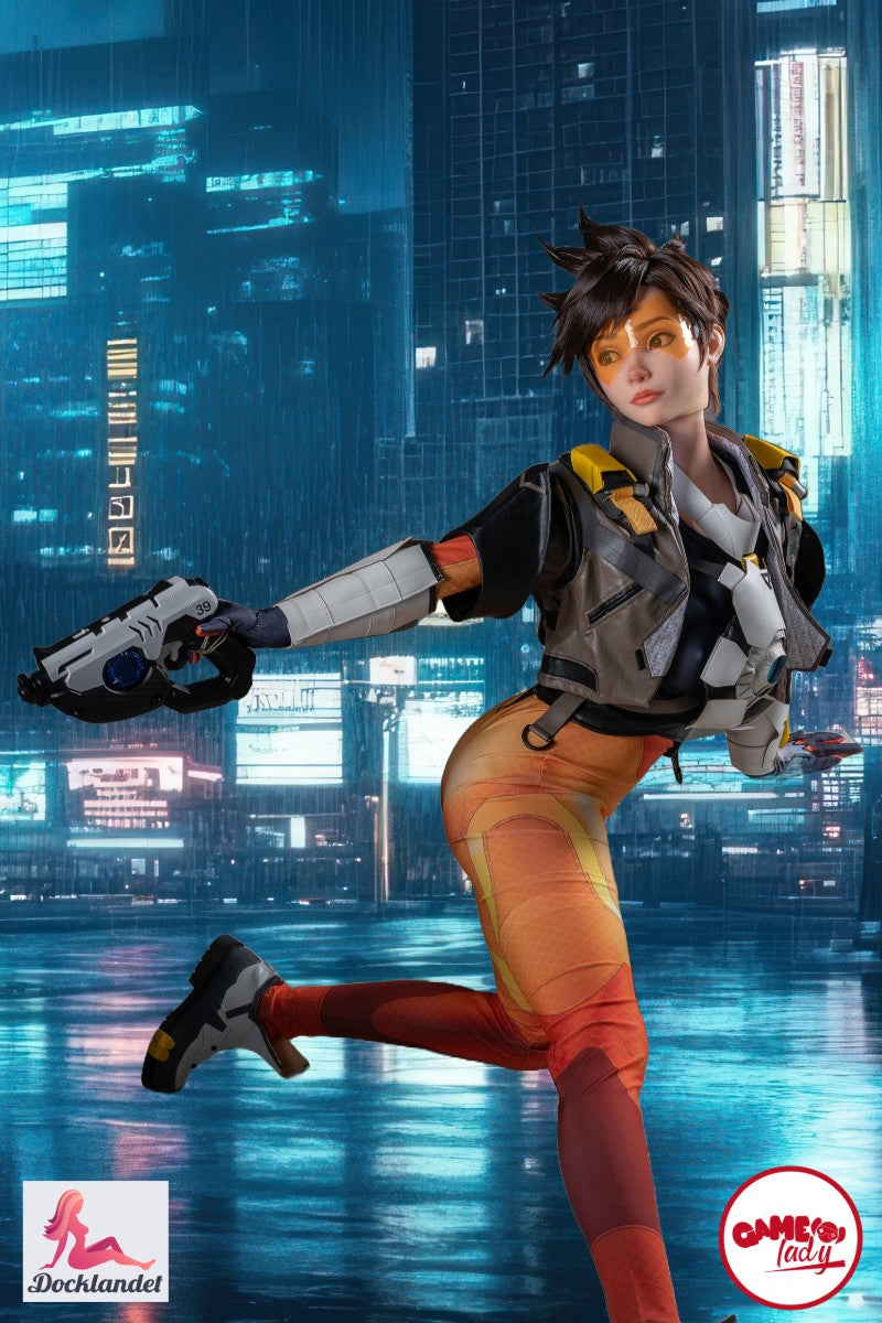 Tracer sexpuppe (Game Lady 167cm D-cup Nr.29-1 Silikon)