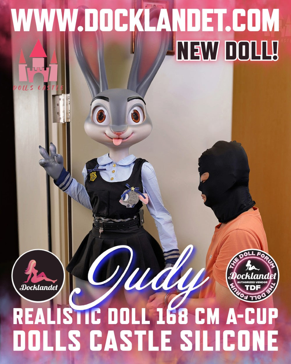 Judy the Rabbit Sex doll (Dolls Castle 168cm A-cup silicone)