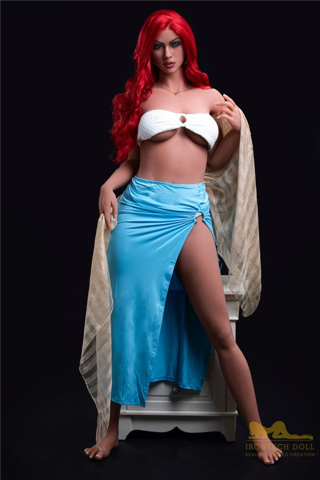 Karminrot sexpuppe (Irontech Doll 171cm D-cup #85 TPE)