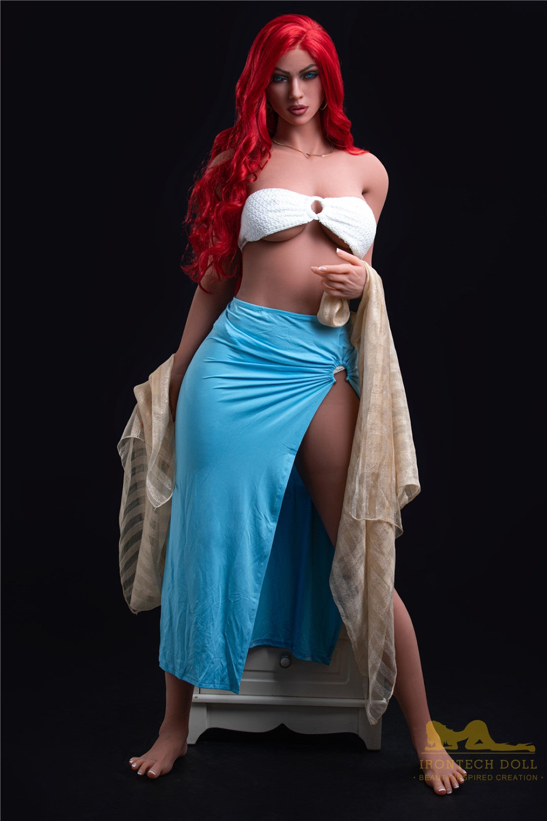 Karminrot sexpuppe (Irontech Doll 171cm D-cup #85 TPE)