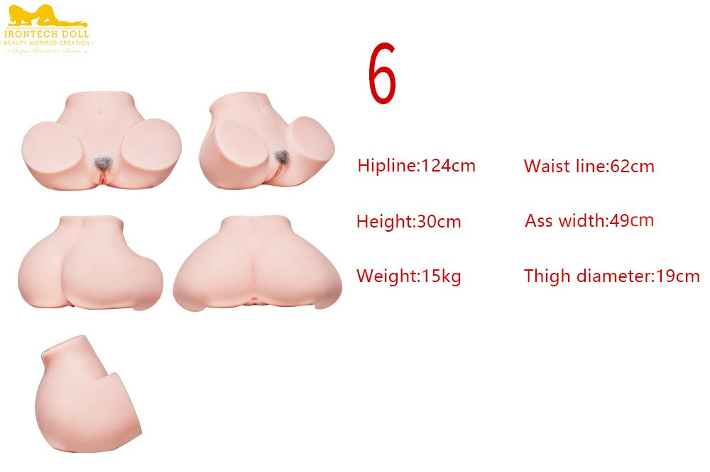 Hintern extra groß sexpuppe (Irontech Doll Hüfte 125 cm TPE)